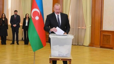 Әзербайжандағы президент сайлауы: Ильхам Әлиев 92,1% дауыс жинады