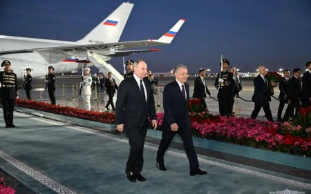 Ресей президенті Владимир Путин Өзбекстанға барды