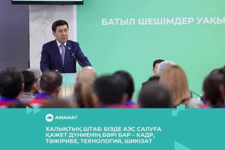 Халықтық штаб: бізде АЭС салуға қажет дүниенің бәрі бар – кадр, тәжірибе, технология, шикізат