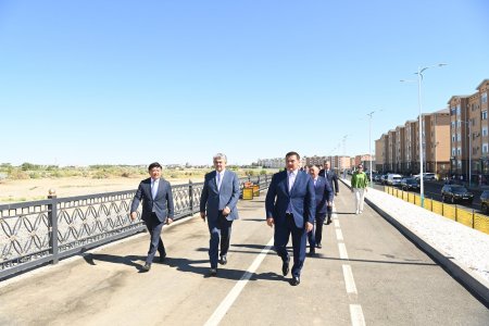 ПРЕМЬЕР-МИНИСТРДІҢ ОРЫНБАСАРЫ «ТӘУЕЛСІЗДІККЕ – 25 ЖЫЛ» ДАҢҒЫЛЫН ҚАЙТА ЖАҢҒЫРТУ ЖҰМЫСТАРЫМЕН ТАНЫСТЫ