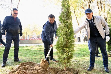 "ТАЗА ҚАЗАҚСТАН": ОБЛЫС ӘКІМІ ЖАҢАРҒАН САЯБАҚҚА ТАЛ ЕГУ ШАРАСЫНА ҚАТЫСТЫ