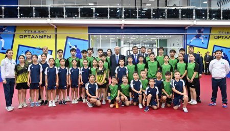 Қасым-Жомарт Тоқаев Үстел теннисі орталығына барды