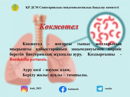 Көкжөтел және одан қорғану жолдары