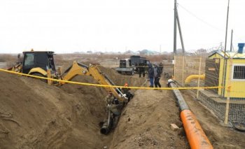 Сабалақ елді мекені газға қосылды