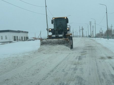 ҚАР ТАЗАЛАУ ЖӘНЕ ЖОЛ ҚАУІПСІЗДІГІ БОЙЫНША ЖҰМЫСТАР КҮШЕЙТІЛДІ