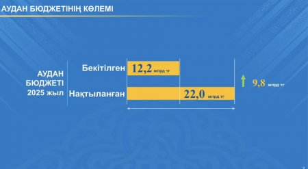 ҚАРМАҚШЫ АУДАНЫНЫҢ ӘЛЕУМЕТТІК-ЭКОНОМИКАЛЫҚ КӨРСЕТКІШТЕРІНДЕ ОҢ ӨСІМ БАР
