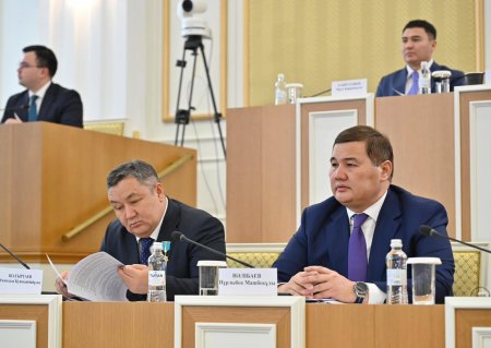АЙМАҚ БАСШЫСЫ КОНСТИТУЦИЯЛЫҚ КЕҢЕСТІҢ КЕЗЕКТІ ОТЫРЫСЫНДА БАЯНДАМА ЖАСАДЫ