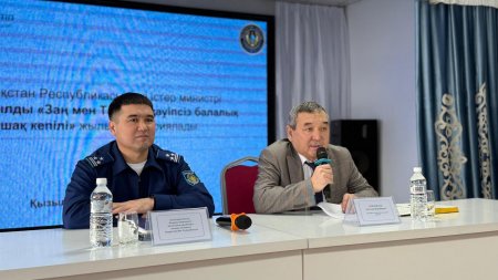 «Заң мен тәртіп – қауіпсіз балалық шақтың кепілі» жобасы аясында кездесу өтті