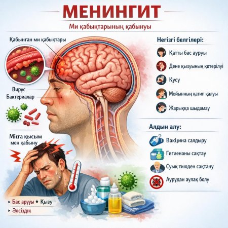 Менингиттің белгілері мен алдын алу шаралары