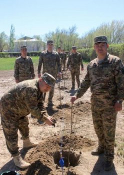 Шекара қызметінің жеке құрамы экологиялық акцияға белсене қатысты