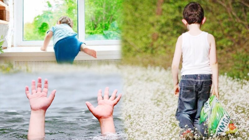 Қараусыз бала қабырғаны қайыстырмасын