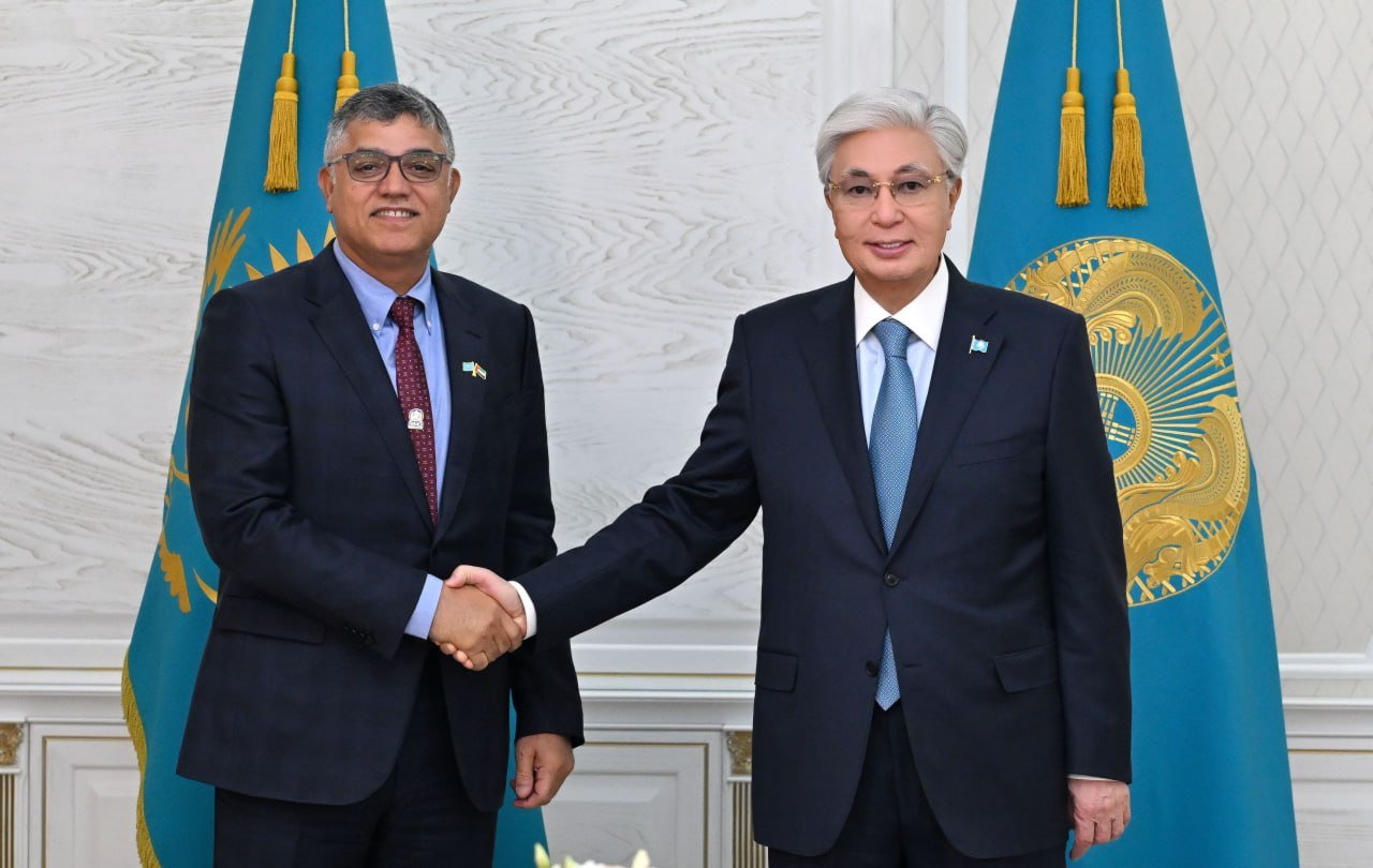 Мемлекет басшысы БҰҰ Дүниежүзілік метеорология ұйымының президенті, БАӘ Ұлттық метеорология орталығының бас директоры Абдулла Әл-Мандусты қабылдады
