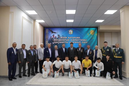 Әскер қатарына жолданатын азаматтарды шығарып салу рәсімі өтті