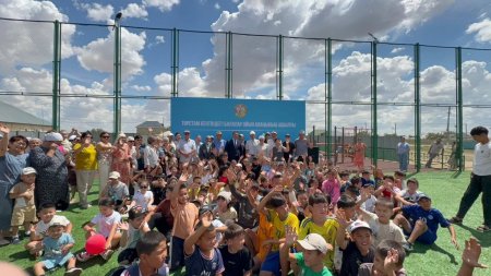 ТӨРЕТАМ КЕНТІНДЕ БАЛАЛАР ОЙЫН АЛАҢЫ ПАЙДАЛАНУҒА БЕРІЛДІ