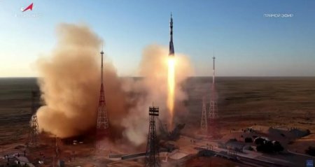 Байқоңырдан «Союз МС-29» ұшырылды: Экипаж сегіз ай ғарышта болады