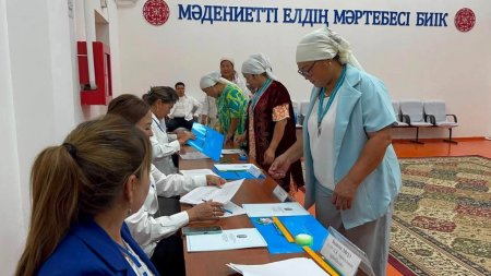 ДАУЫЛКӨЛДЕ 15 «БАТЫР АНА» БІР МЕЗЕТТЕ САЙЛАУ УЧАСКЕСІНЕ КЕЛДІ