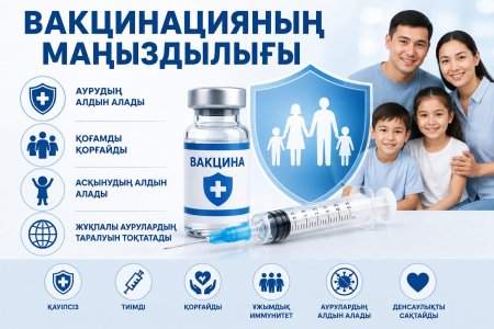 Вакцинацияның маңыздылығы – жұқпалы аурулардан қорғанудың тиімді жолы